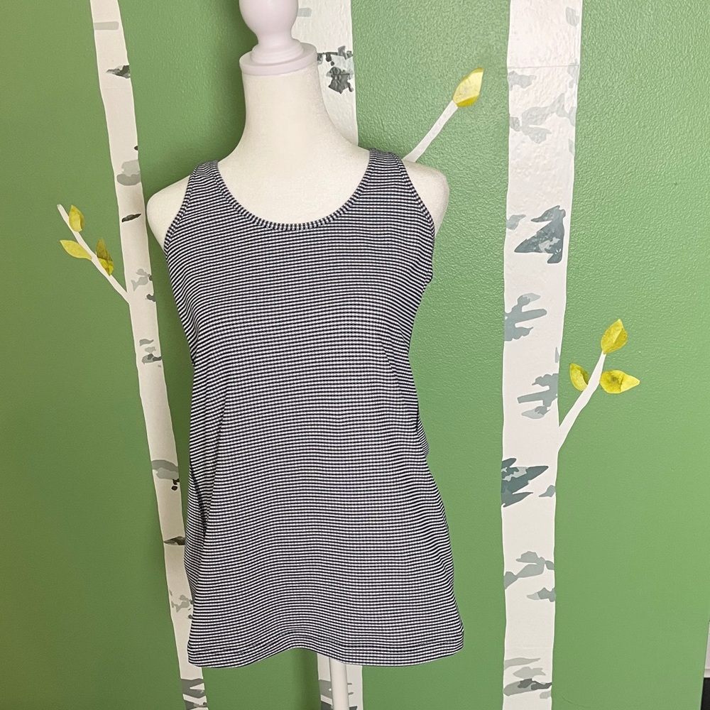 Lululemon Athletica Black and White Checkered Tank Top